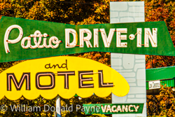 This Door County sign echoes the iconic roadside advertising of the fifties.